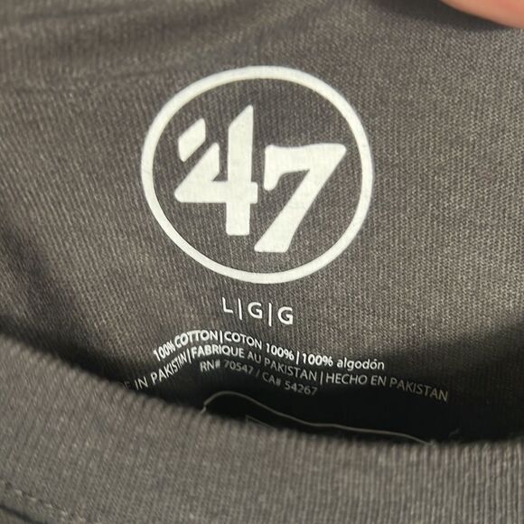 🔥🏈 “NWT” DALLAS COWBOYS FOOTBALL ‘47 Brand -Charcoal - Mens Large - NEW - Picture 6 of 7